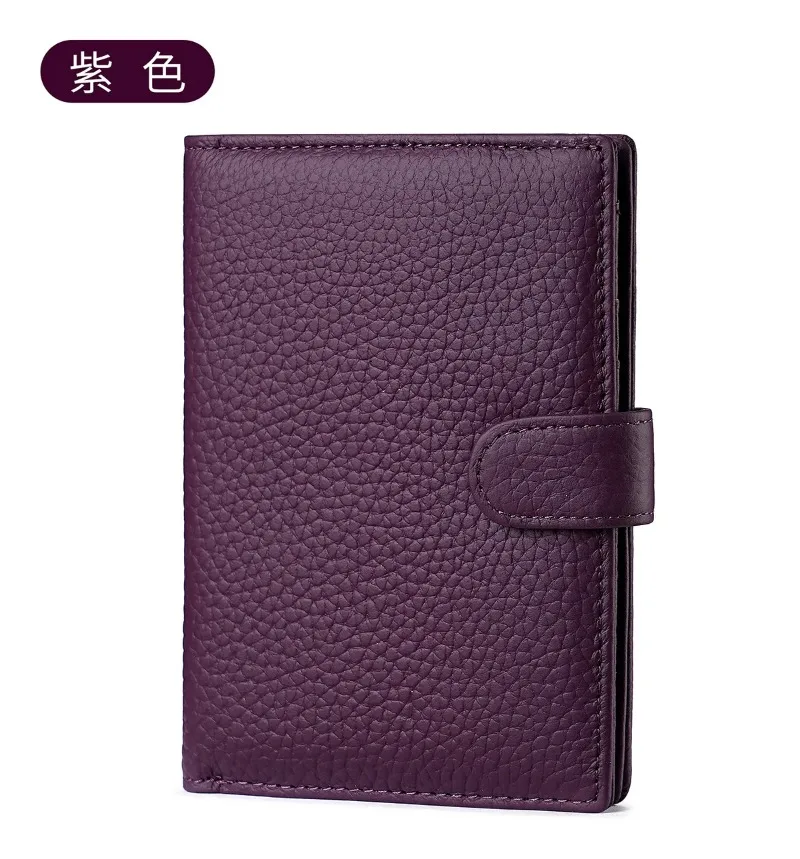 Luxury Genuine Leather Passport Holder Cover Travel Wallet RFID Blocking Card Bag Ticket Holder Travel Accessories for Women Man