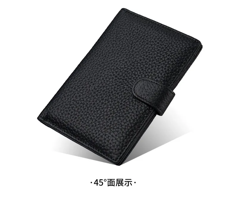 Luxury Genuine Leather Passport Holder Cover Travel Wallet RFID Blocking Card Bag Ticket Holder Travel Accessories for Women Man