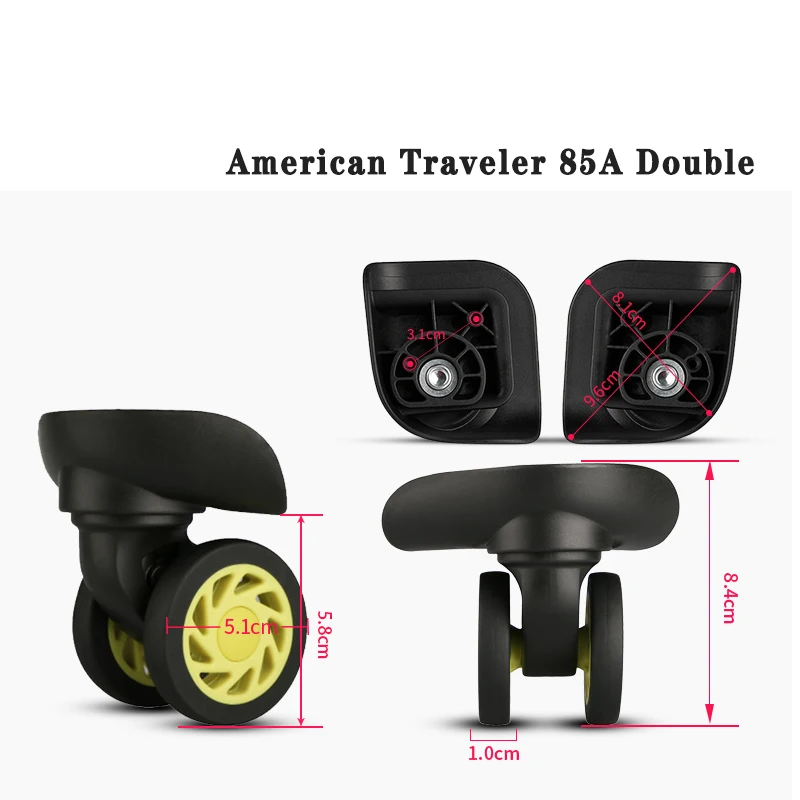 American Traveler 85A Suitcase Accessories Replacement Universal Wheel Suitcase Wheel JX9054 Suitcase Wear-resistant Roller