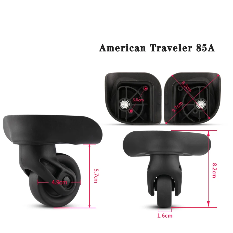 American Traveler 85A Suitcase Accessories Replacement Universal Wheel Suitcase Wheel JX9054 Suitcase Wear-resistant Roller