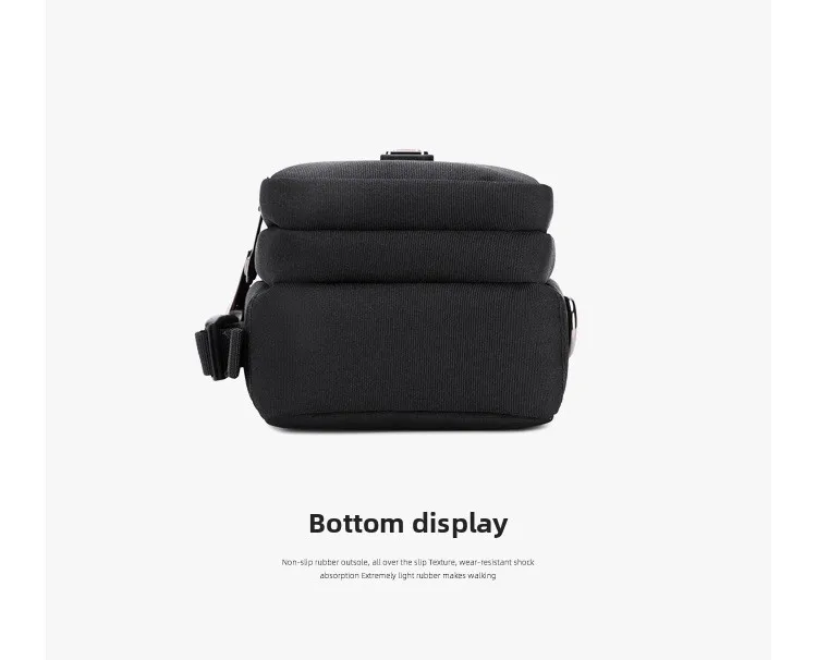 New Arrival Men's Crossbody Bag Messenger Waterproof Purse Oxford Zipper Shoulder Bags For Male Black Versatile Style S/M/L/XL