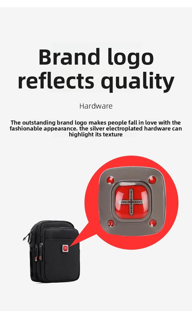 New Arrival Men's Crossbody Bag Messenger Waterproof Purse Oxford Zipper Shoulder Bags For Male Black Versatile Style S/M/L/XL