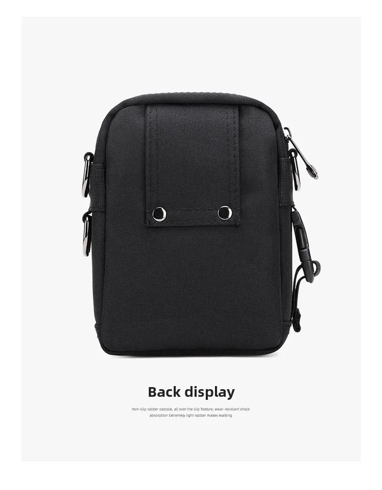 New Arrival Men's Crossbody Bag Messenger Waterproof Purse Oxford Zipper Shoulder Bags For Male Black Versatile Style S/M/L/XL