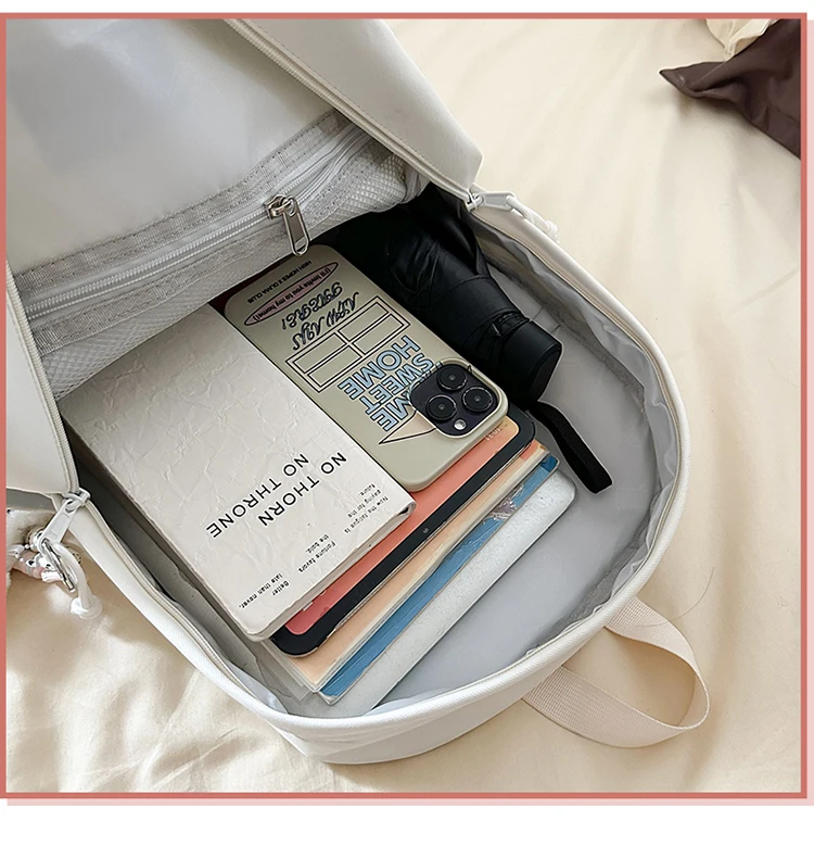 New Women's Backpack Daily Travel Female Multi-pocket Casual Woman Man Travel Bag Schoolbag for Teenage Girl Boy Laptop Knapsack