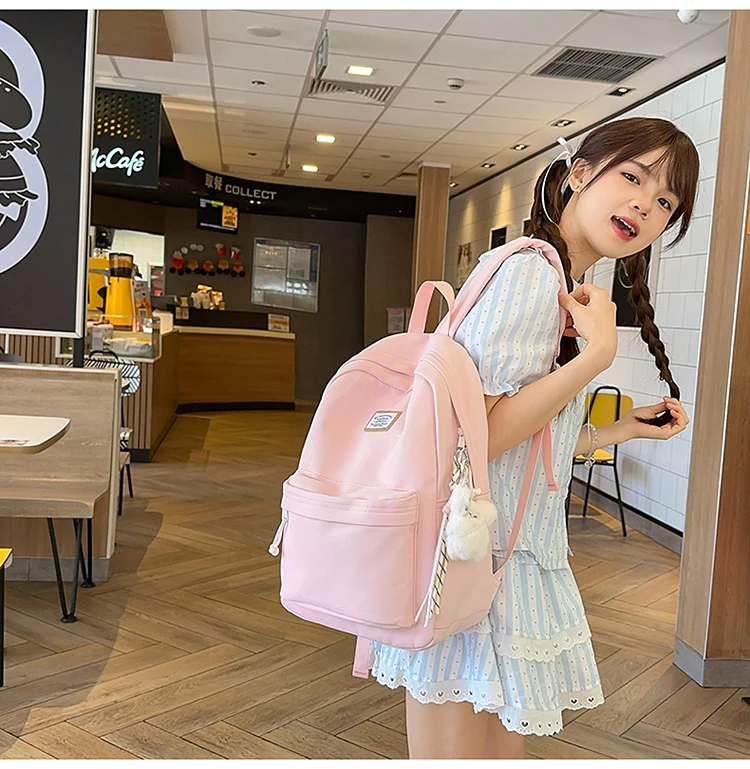 New Women's Backpack Daily Travel Female Multi-pocket Casual Woman Man Travel Bag Schoolbag for Teenage Girl Boy Laptop Knapsack