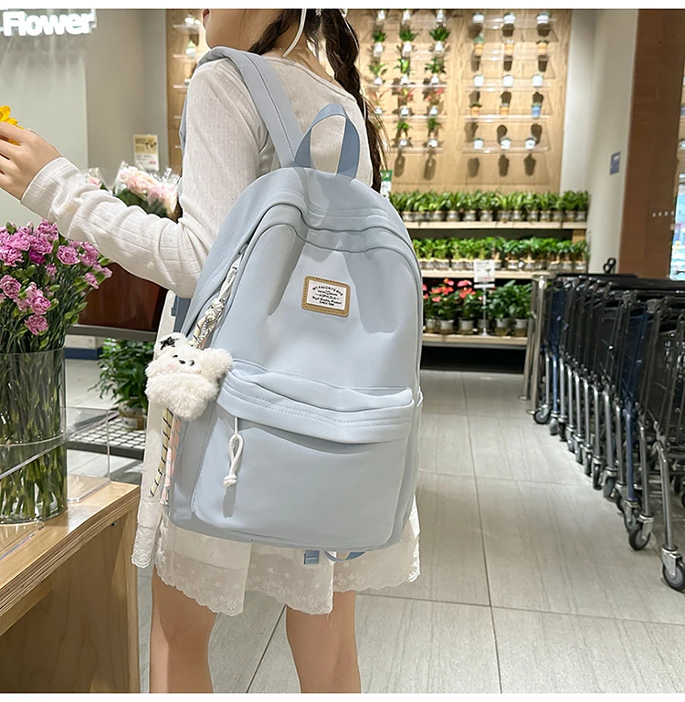 New Women's Backpack Daily Travel Female Multi-pocket Casual Woman Man Travel Bag Schoolbag for Teenage Girl Boy Laptop Knapsack