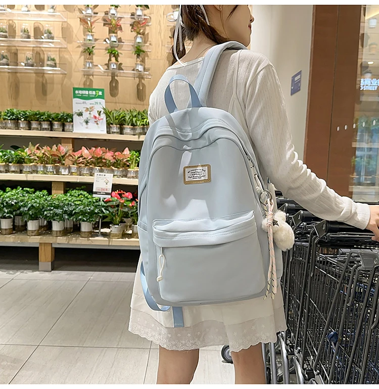 New Women's Backpack Daily Travel Female Multi-pocket Casual Woman Man Travel Bag Schoolbag for Teenage Girl Boy Laptop Knapsack