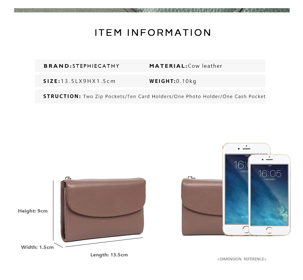 Women‘s Minimalist Short Wallet Classic Real Leather Magnet Flap Trifold Coin Purse Multi Slots Card Holder Portable Daily Use