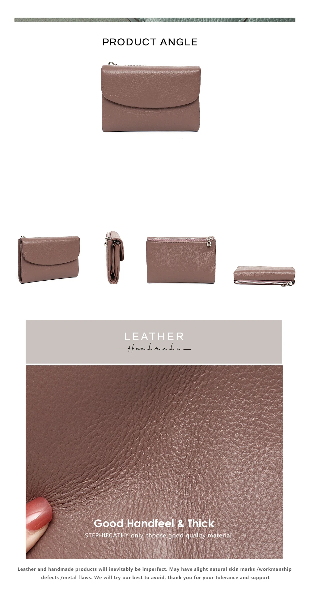 Women‘s Minimalist Short Wallet Classic Real Leather Magnet Flap Trifold Coin Purse Multi Slots Card Holder Portable Daily Use