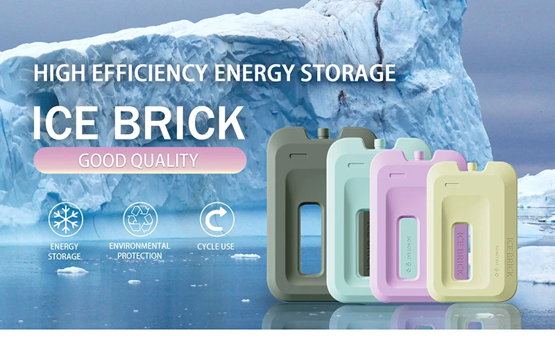 Reusable Gel Ice Packs for Cooler Slim Small Portable Leakproof Cooling Packs for Lunch Box Trips, Bingjeongha Ice Pack