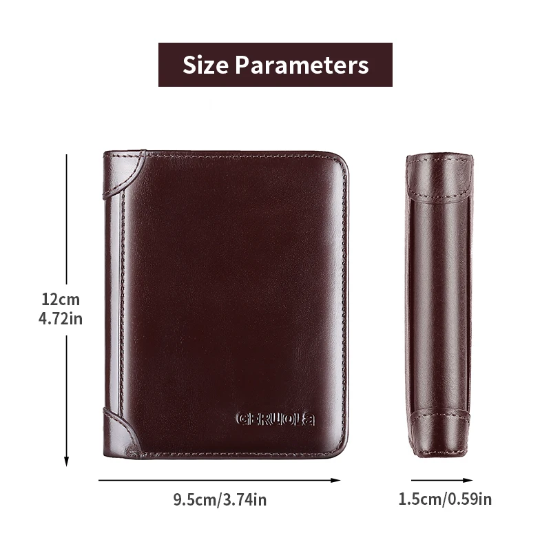 Oil Wax Head Layer Cowhide Men's Wallet with 30% Discount, Multiple Card Slots, Large Capacity, Holiday Gift Giving