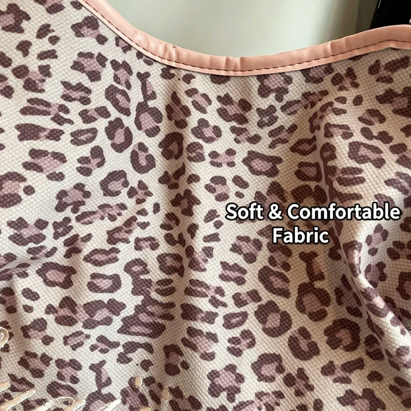 Women's Shoulder Bag Y2k Fashion Sweet Polka Dot Handbag Korean Casual Versatile Leopard Print Brown Frosted Tote Bags
