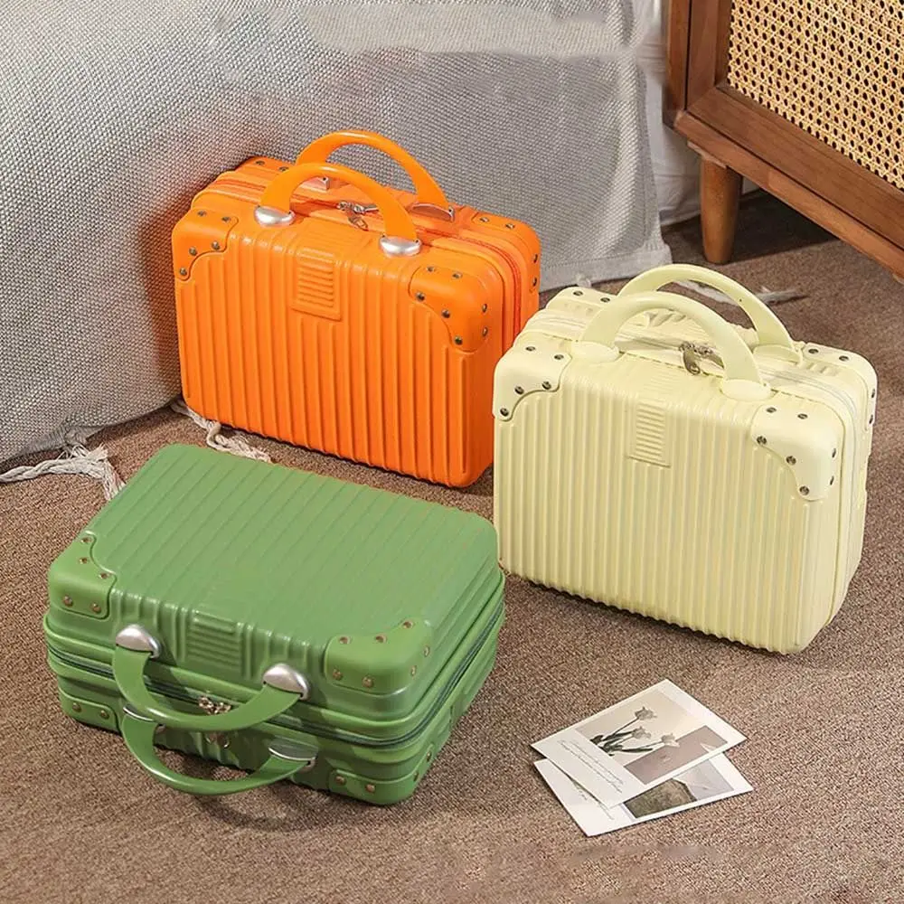 Hot Sales 14 inch Travel Suitcase Hand Mini Cosmetic Box Organizer Luggage Boarding Case For Women Travel Tote