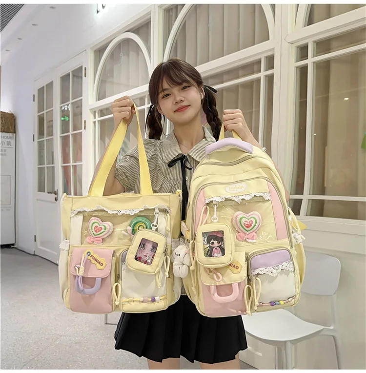 Backpack School Bag Girl Back Pack For Children Kid Child Teenager Female Class Schoolbag Primary Women Bagpack Teen Bookbag Kit
