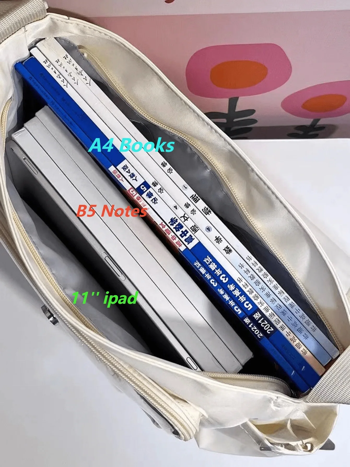 Japanese Transparent Crossbody Bag Harajuku-Style Girlish Satchel Charming DIY Badge Display Panel Fashionable Shoulder Bag
