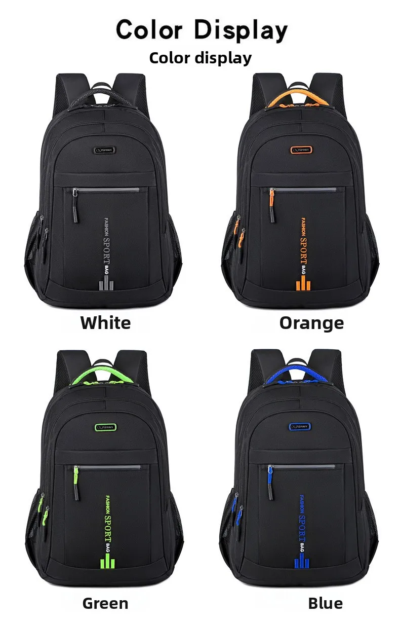 Durable Mens Oxford Business Laptop Backpack Waterproof Computer Bag for Work Travel Backpack High School Daypack