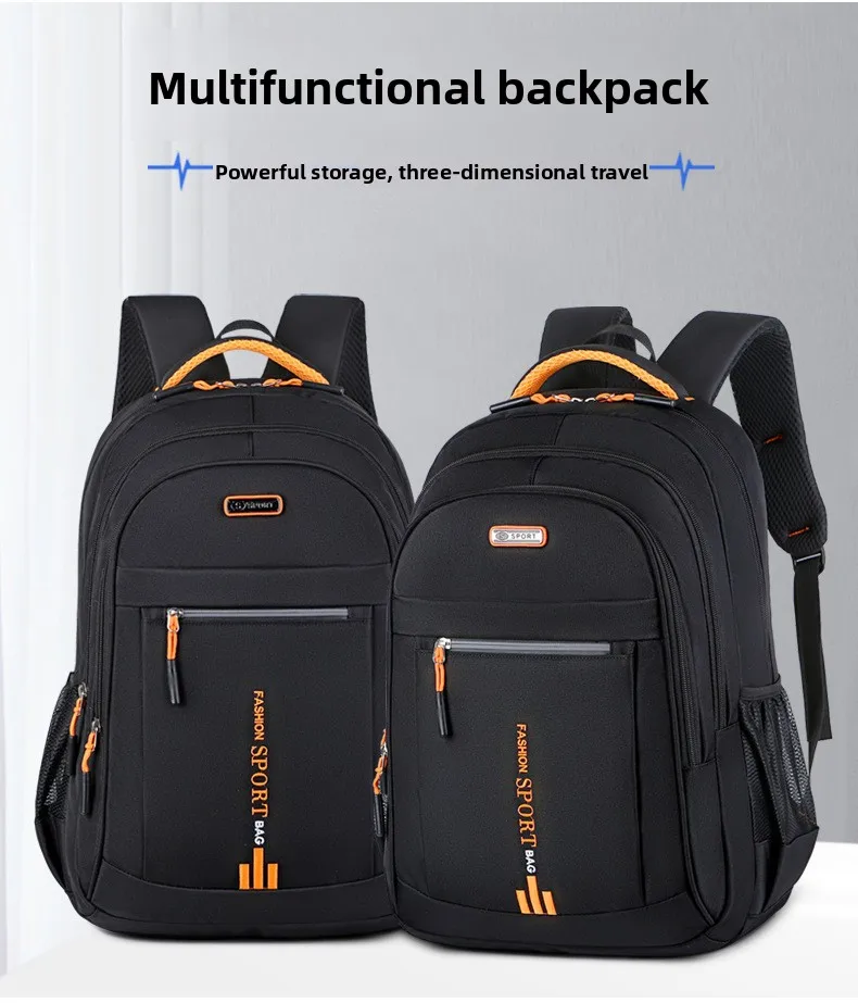 Durable Mens Oxford Business Laptop Backpack Waterproof Computer Bag for Work Travel Backpack High School Daypack