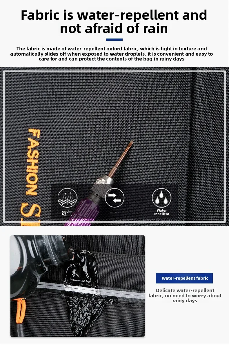 Durable Mens Oxford Business Laptop Backpack Waterproof Computer Bag for Work Travel Backpack High School Daypack