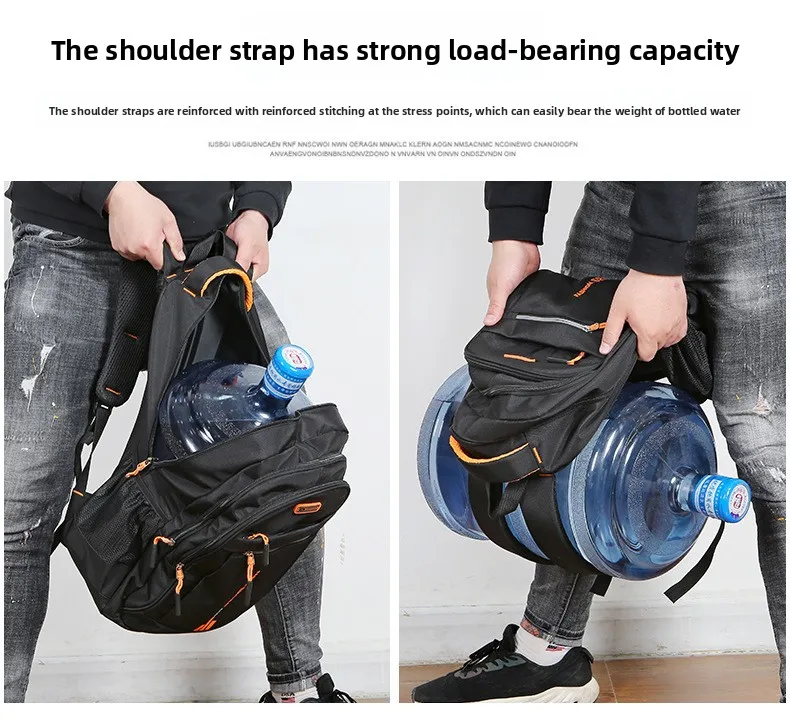Durable Mens Oxford Business Laptop Backpack Waterproof Computer Bag for Work Travel Backpack High School Daypack