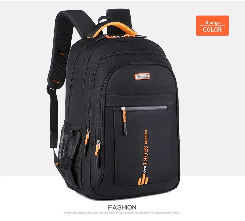Durable Mens Oxford Business Laptop Backpack Waterproof Computer Bag for Work Travel Backpack High School Daypack