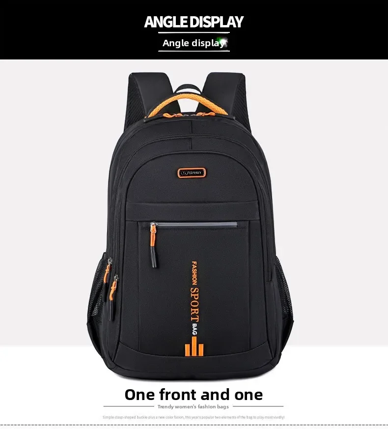 Durable Mens Oxford Business Laptop Backpack Waterproof Computer Bag for Work Travel Backpack High School Daypack