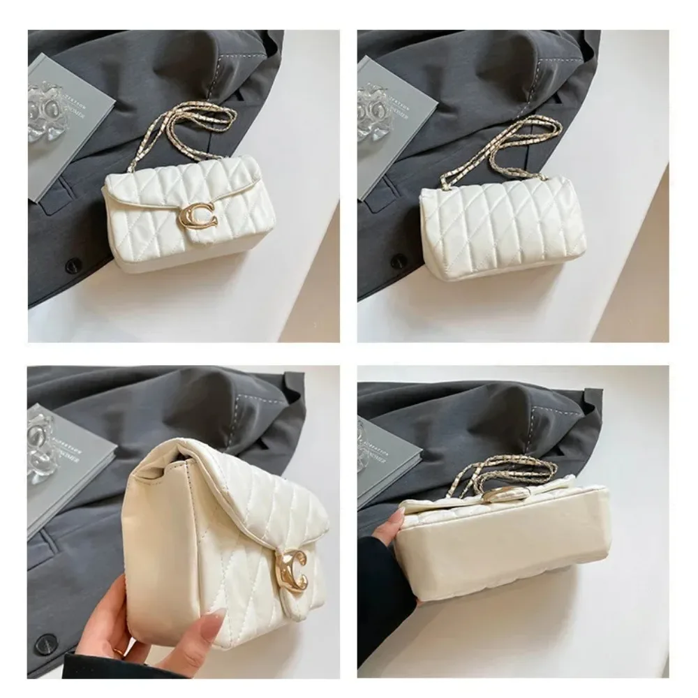 2025Small Fragrant Wind Bag Handbag Rhombic Chain Bag 2026 New One-shoulder Messenger Bag Joker High Sense Small Square Bag Tide