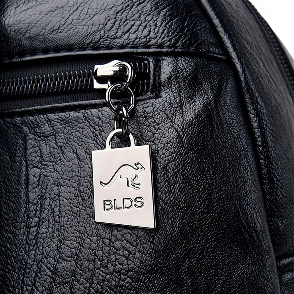 Genuine Women Backpack Leather Fashion Female Shoulder Bag Sac a Dos Ladies Bagpack Mochilas School Bags For Teenage Girls 2023