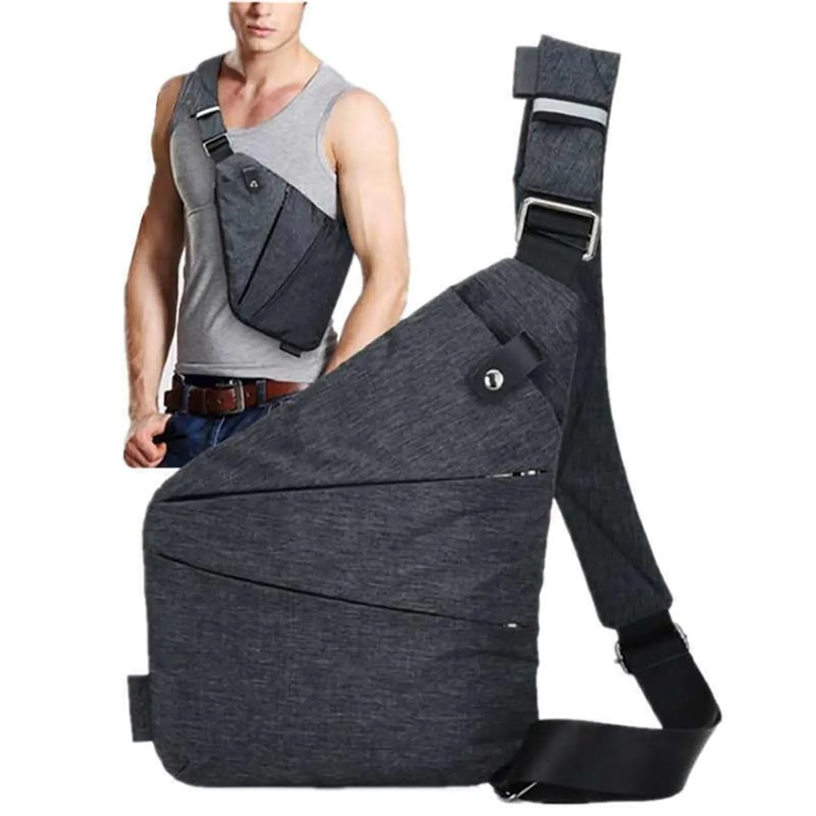 Multifunction Chest Bags Anti Theft Single Crossobdy Bags For Men Waterproof Male Cross Body Messenger Bag Fanny Pack Sac
