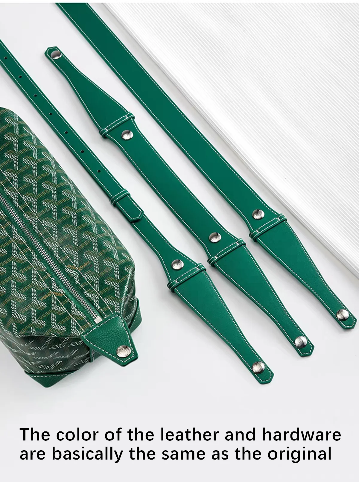 Bag Extended Shoulder Strap for Goyard Bowling 25 Toiletries Bag Handle Shoulder Replacement Strap Bag Modification Accessories