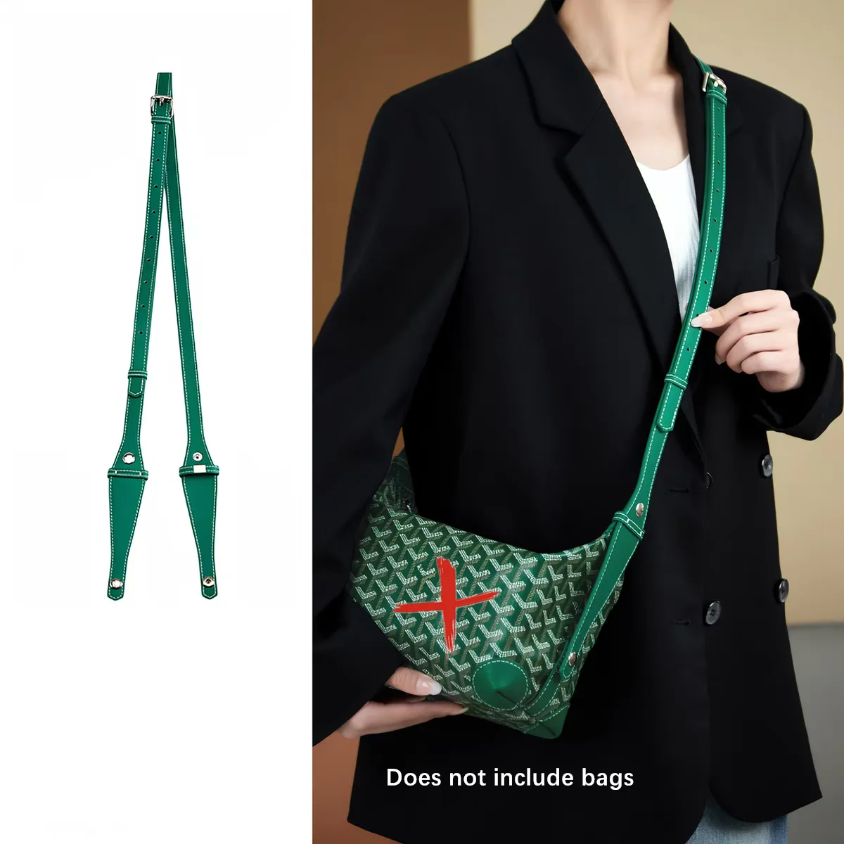 Bag Extended Shoulder Strap for Goyard Bowling 25 Toiletries Bag Handle Shoulder Replacement Strap Bag Modification Accessories