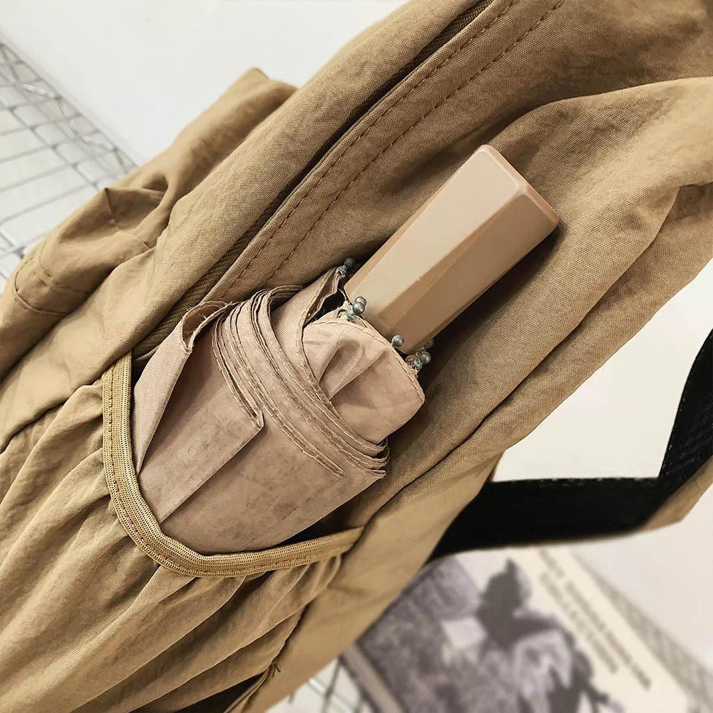 2025 New Foldable Backpack for Women, Large Capacity Backpack, Simple Korean Version Computer Backpack