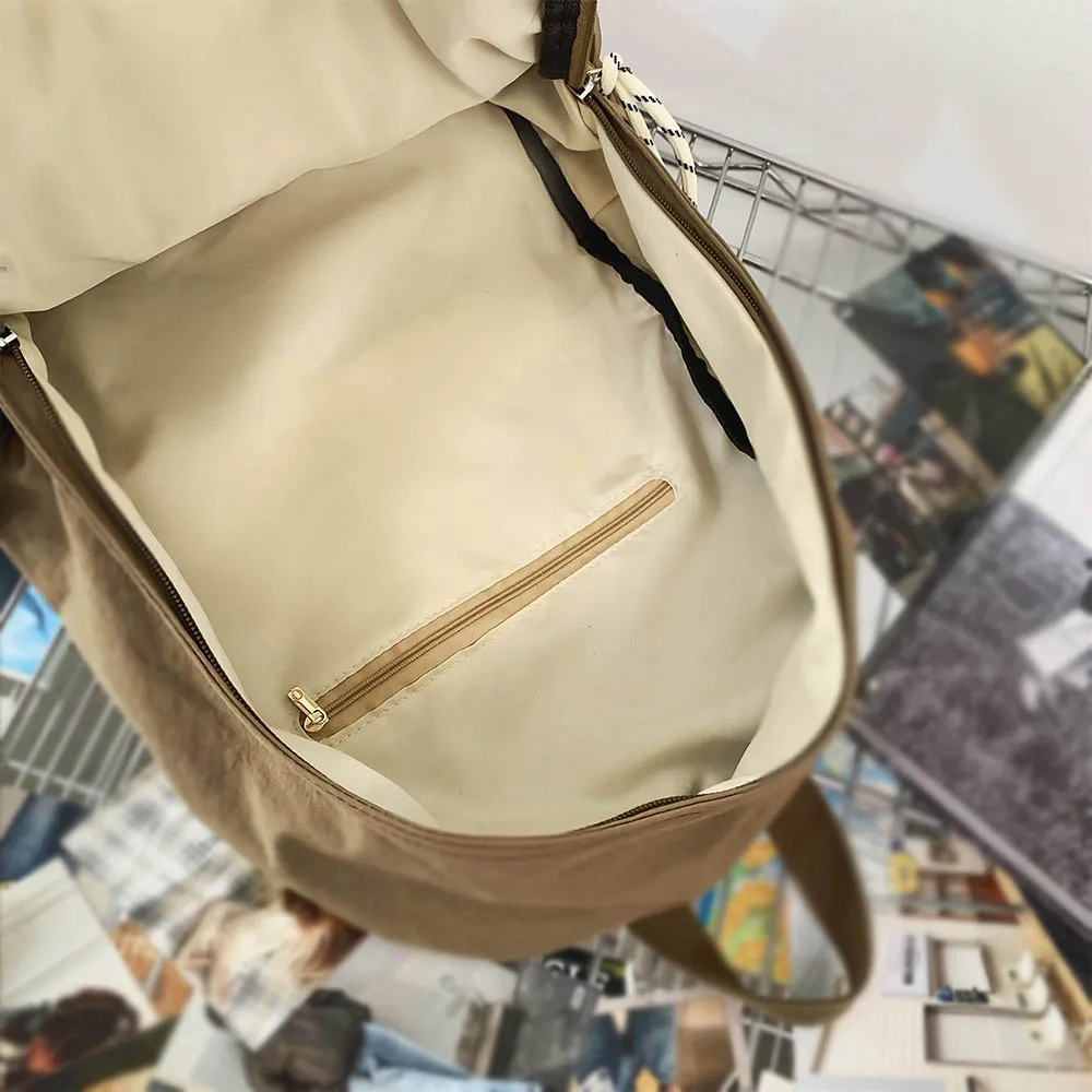 2025 New Foldable Backpack for Women, Large Capacity Backpack, Simple Korean Version Computer Backpack