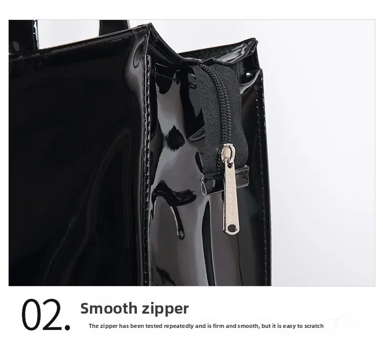 Cartoon Print PVC Waterproof Tote Bag for Women, Casual Portable Shoulder Handbag, Outdoor Shopping Commuting Daily Use Bag 