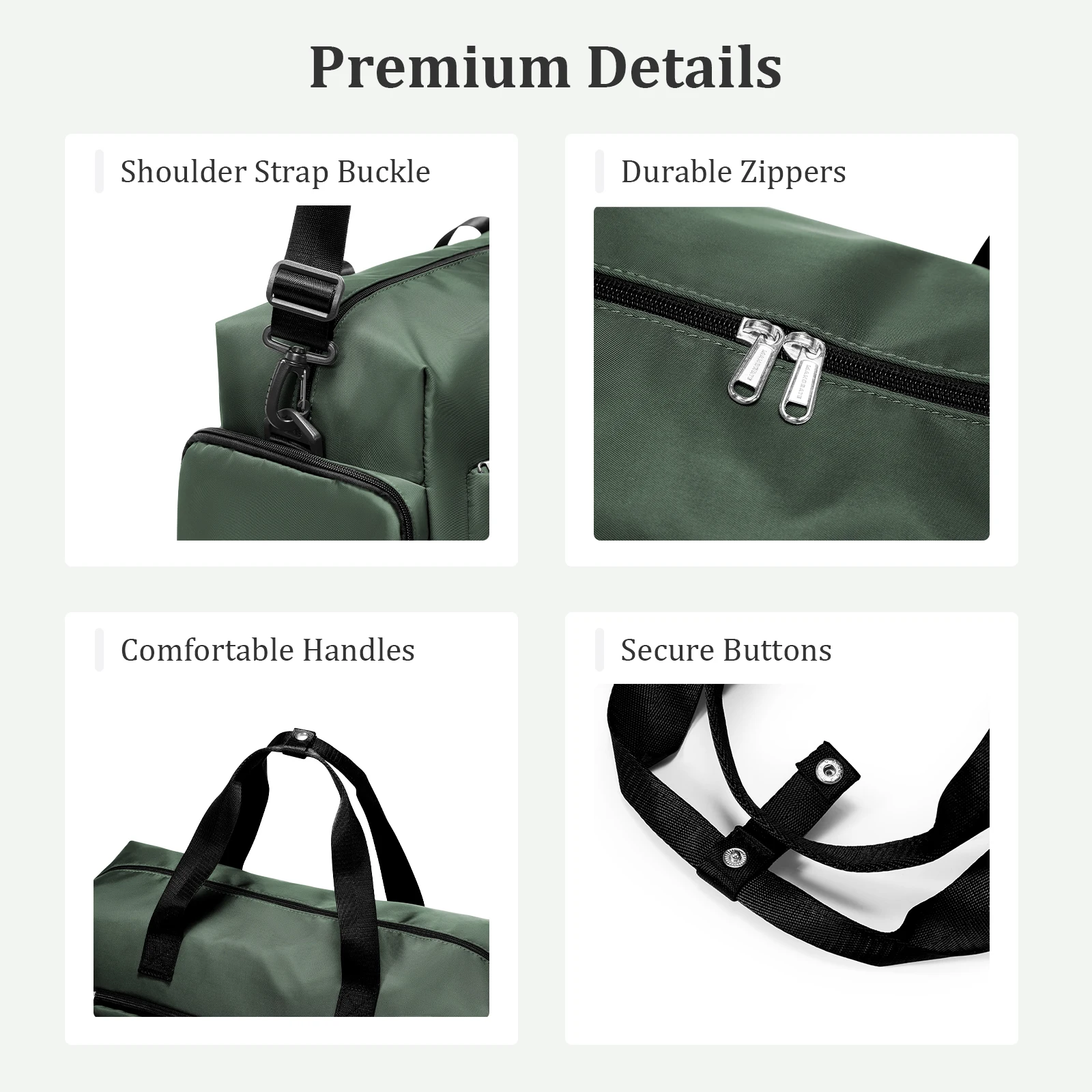 Men's Travel Bag with Shoe Compartment and Wet Compartment Large Capacity Lightweight Waterproof Carry-on Bag Travel Duffel Bag