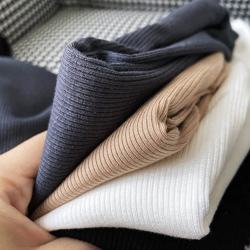 Long-sleeved square-neck t-shirt women's slim-fit exposed collarbone low-neck short top bottoming shirt