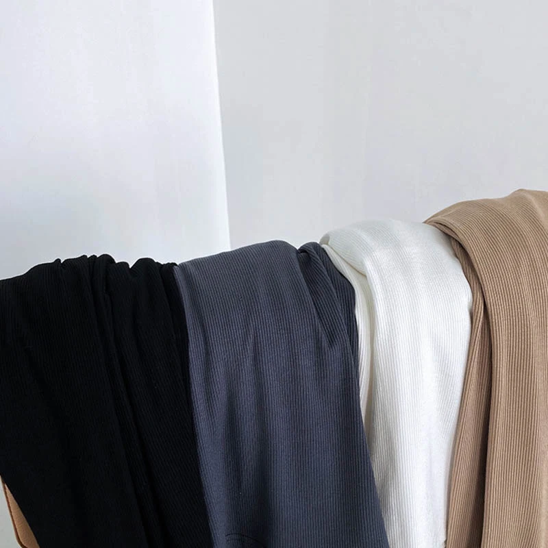 Long-sleeved square-neck t-shirt women's slim-fit exposed collarbone low-neck short top bottoming shirt