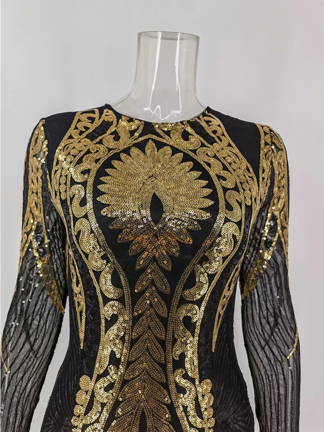 Sexy Long Sleeve Sequin Bodycon Jumpsuit Women Body Bodysuit One Piece Birthday Party Nightclub Outfits Womens Jumpsuits Overall