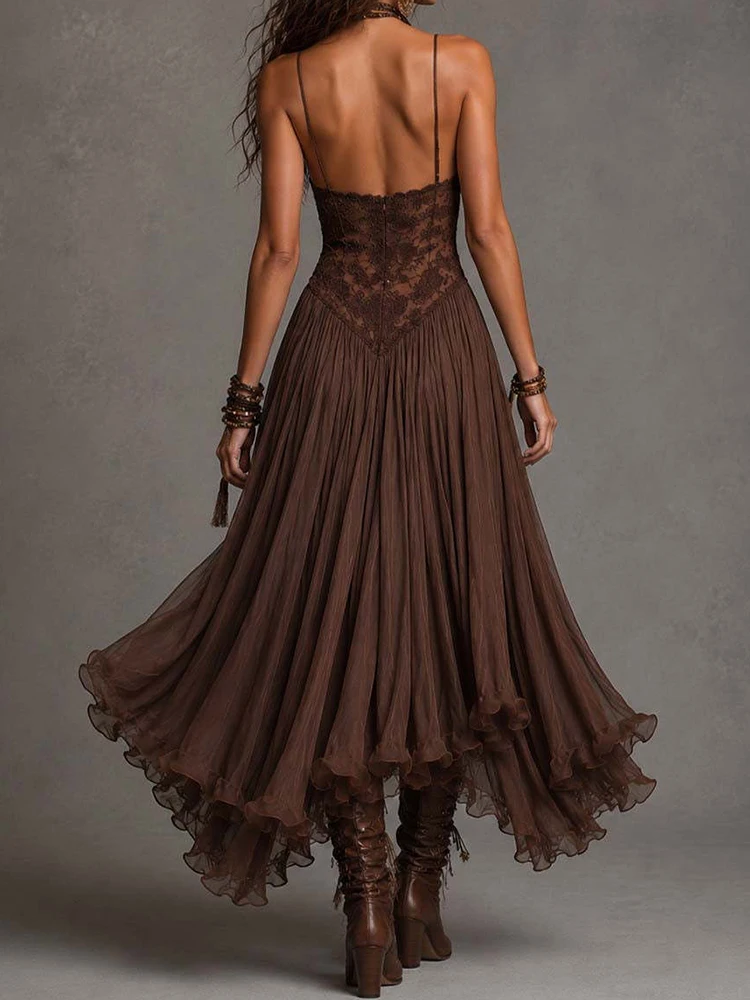Women Summer Strapless Sleeveless Solid Party Dress Lace Patchwork Backless Holiday Elegant Ladies Dress Streetwear Dropshipping