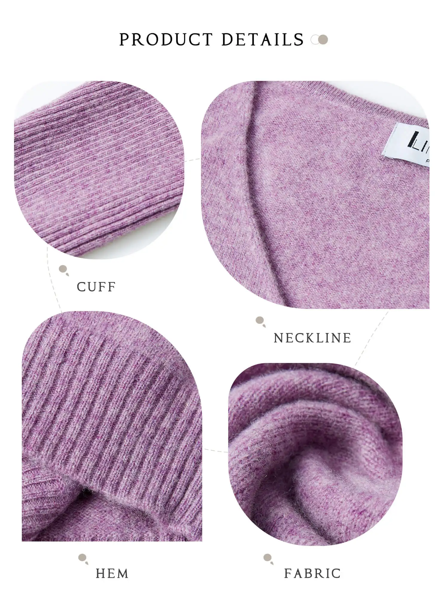 Knitted Wool Sweater Cashmere Sweaters Women's 100% Merino Wool V-Neck Vintage Pullover Winter Autumn Jumper Clothing Top Female