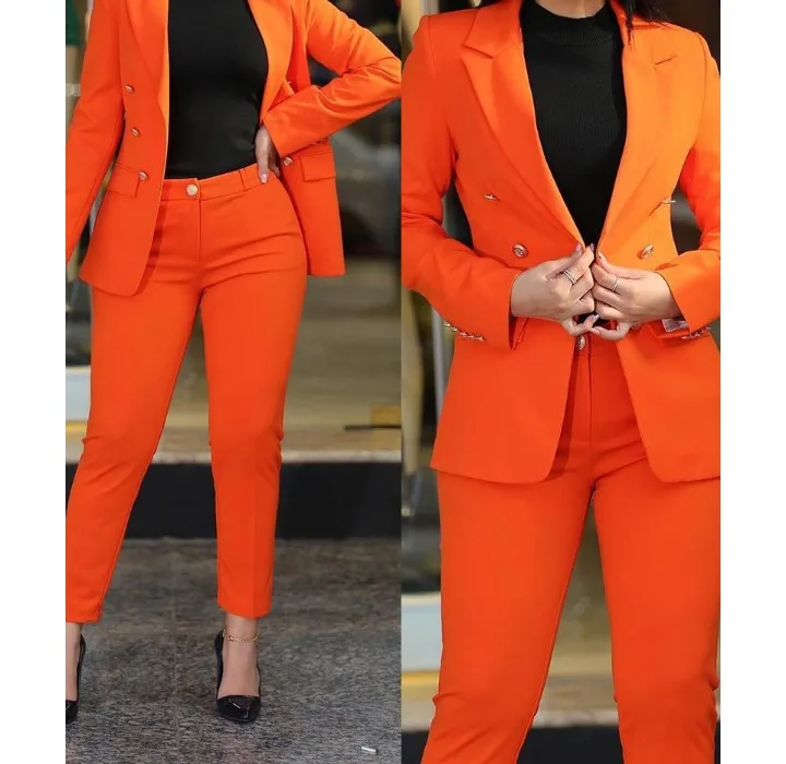 Blazer Women's Suits Elegant Pants Long Sleeved Coat Solid Color Fashion Versatile Casual Set Summer New 2023 Y2k Clothes