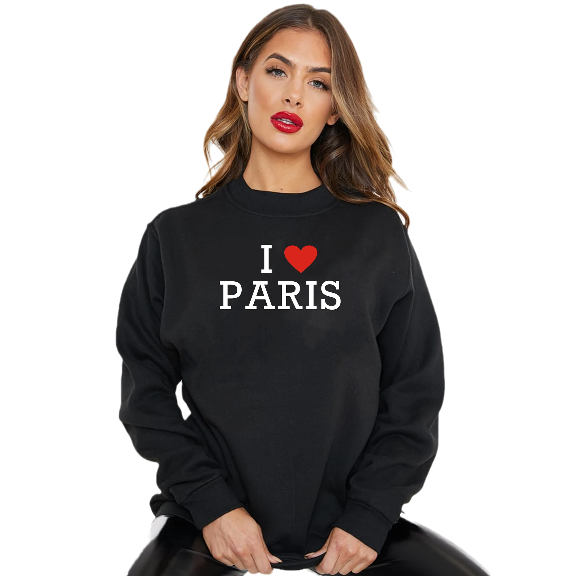 I LOVE PARIS Summer Fashion Girls Cotton Crop Tee Short Short Sleeve Women T-Shirt