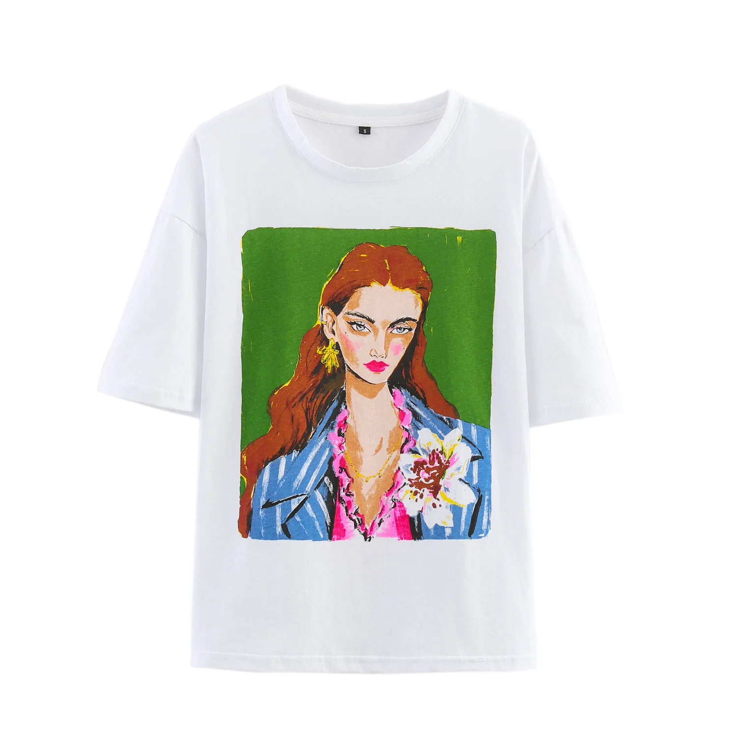 Women's T-shirts Summer 2025 Y2k Streetwear Fashion Girls Short Sleeve Tee O Neck T Shirt for Women Harajuku Tops