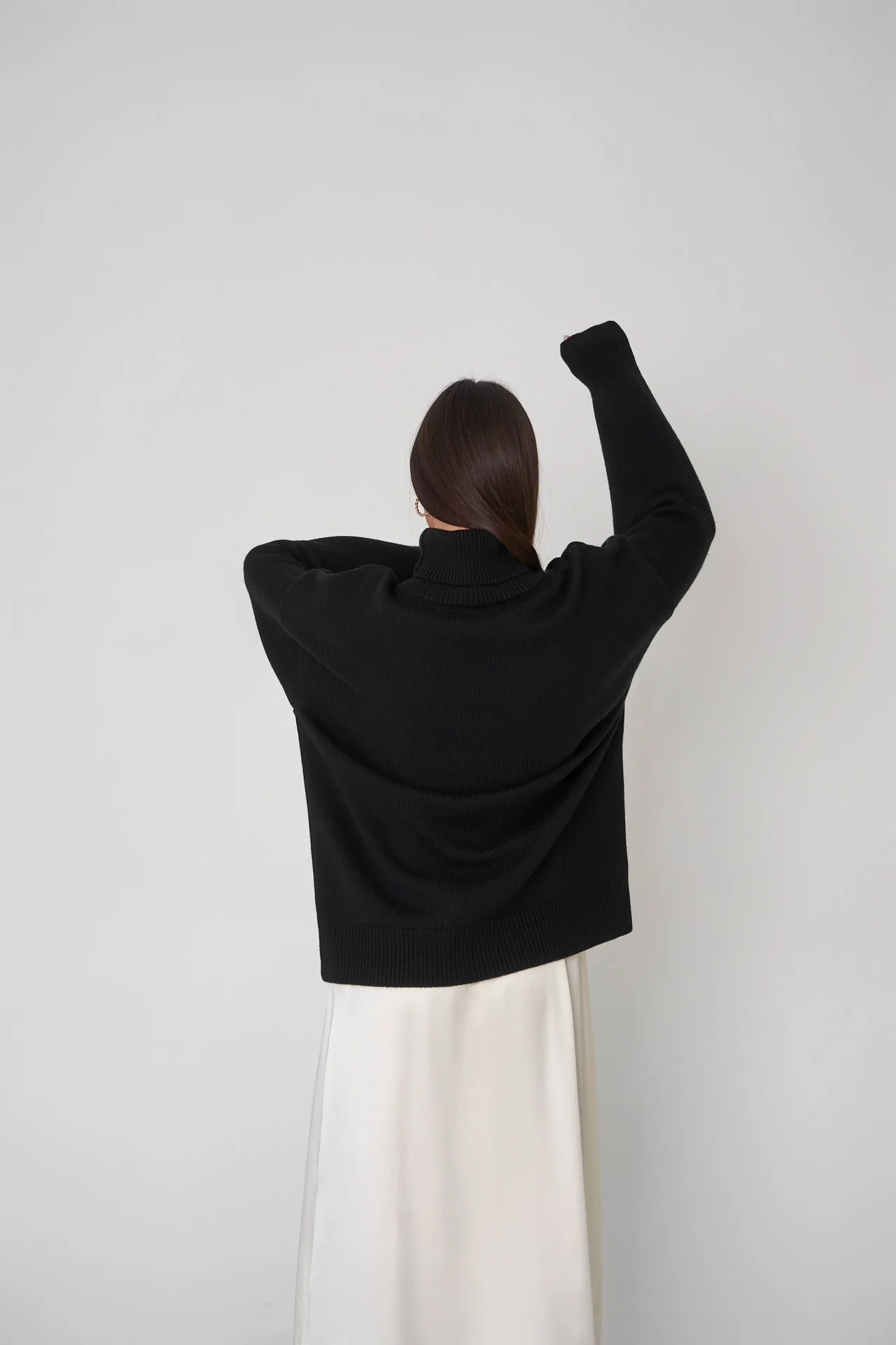 Bornladies Women Turtleneck Sweater CHIC Autumn Winter Thick Warm Pullover Top Oversized Casual Loose Knitted Jumper Female Pull