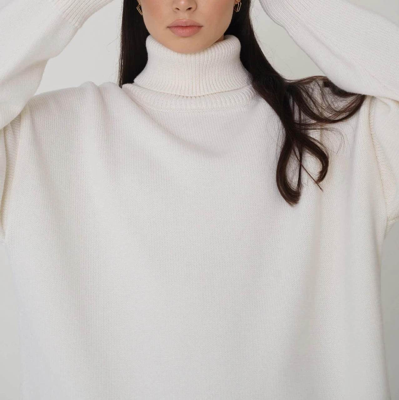 Bornladies Women Turtleneck Sweater CHIC Autumn Winter Thick Warm Pullover Top Oversized Casual Loose Knitted Jumper Female Pull