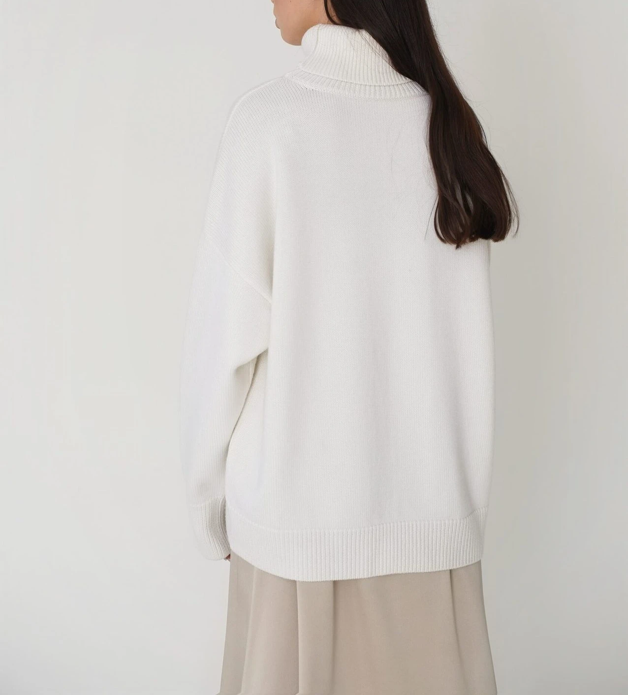 Bornladies Women Turtleneck Sweater CHIC Autumn Winter Thick Warm Pullover Top Oversized Casual Loose Knitted Jumper Female Pull