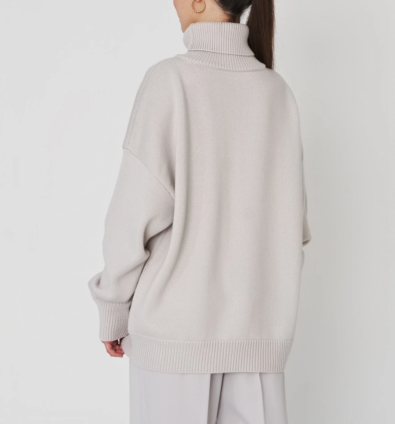 Bornladies Women Turtleneck Sweater CHIC Autumn Winter Thick Warm Pullover Top Oversized Casual Loose Knitted Jumper Female Pull