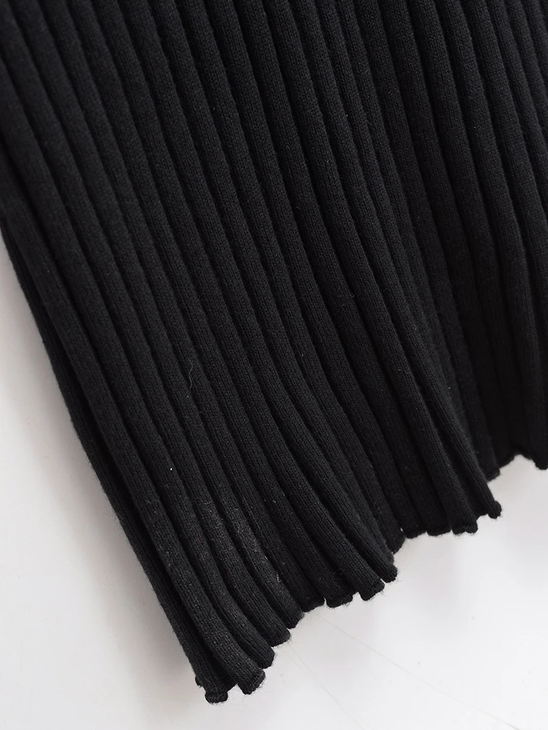 Long sleeve dresses for women 2024 fall fashion korean sexy midi dress knit bodycon dress v neck vintage sweater dresses black