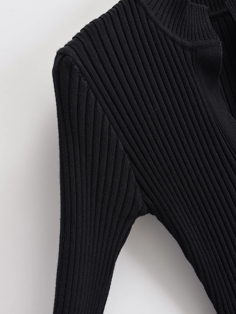 Long sleeve dresses for women 2024 fall fashion korean sexy midi dress knit bodycon dress v neck vintage sweater dresses black