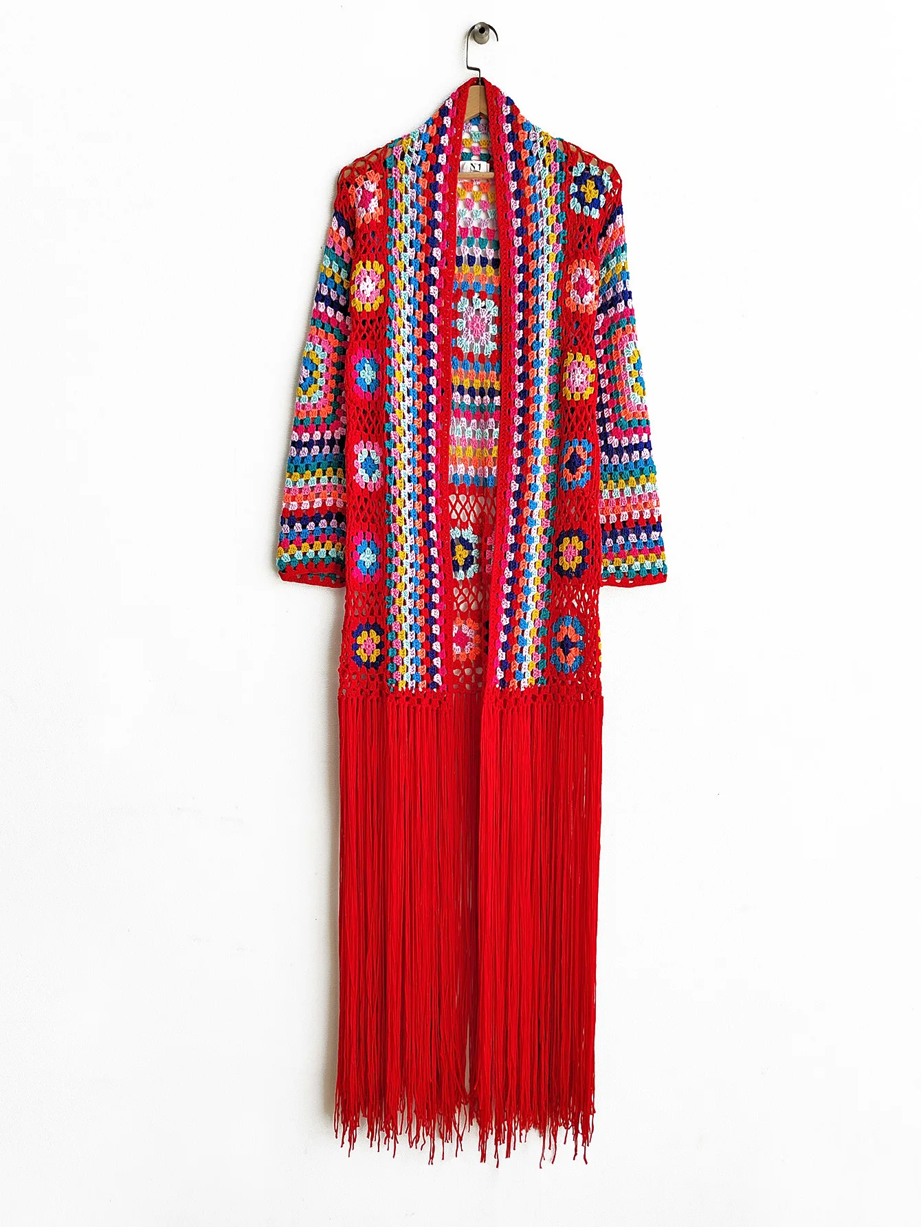 TIYIHAILEY-Women's Cotton Coat, Loose Outerwear, Long Sleeve, Maxi, Hand Made, National Sweaters, Tassels, Fashion, 2025 New