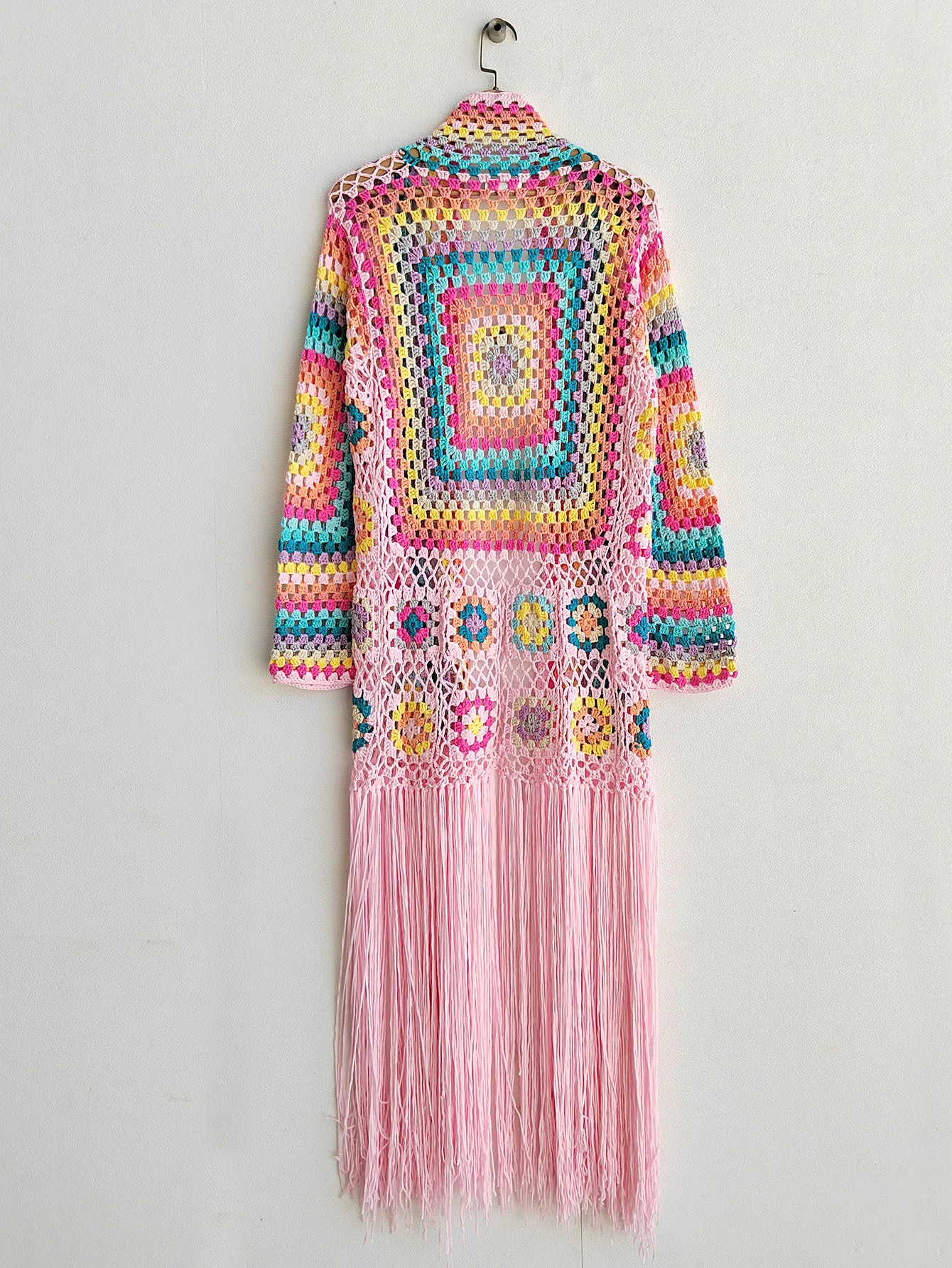 TIYIHAILEY-Women's Cotton Coat, Loose Outerwear, Long Sleeve, Maxi, Hand Made, National Sweaters, Tassels, Fashion, 2025 New